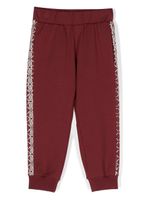 Roberto Cavalli Junior pantalon de jogging à logo imprimé - Rouge