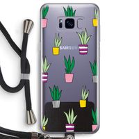 Sanseveria: Samsung Galaxy S8 Transparant Hoesje met koord