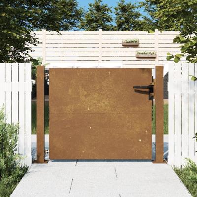 Poort 105x105 cm cortenstaal