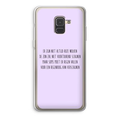 Regenboog: Samsung Galaxy A8 (2018) Transparant Hoesje