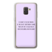 Regenboog: Samsung Galaxy A8 (2018) Transparant Hoesje