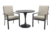 Sergio/Toscara ronde bistroset Ø90 cm. - Zand/Keramiek