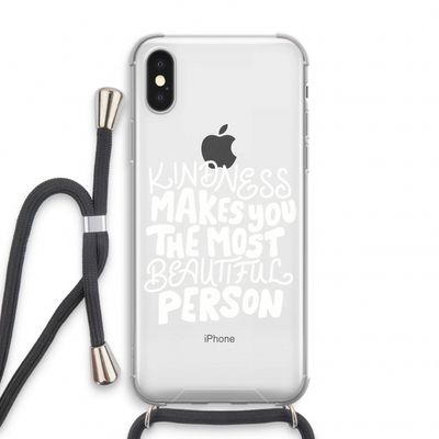 The prettiest: iPhone XS Transparant Hoesje met koord