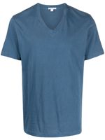 James Perse t-shirt à col v - Bleu