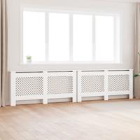 VidaXL Radiatorombouwen 2 st 172x19x81,5 cm mdf wit
