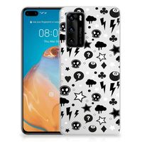 Silicone Back Case Huawei P40 Silver Punk - thumbnail