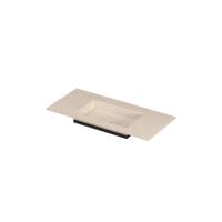INK Post Wastafel keramische slab envelop bak midden zonder kraangat 100x45x1 Travertin matt