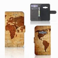Samsung Galaxy Xcover 3 | Xcover 3 VE | Flip Cover | Wereldkaart