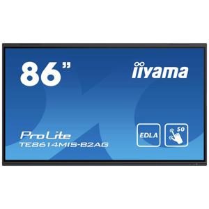 iiyama PROLITE TE8614MIS-B2AG Digitale signage flatscreen 2,18 m (86") LCD Wifi 435 cd/m² 4K Ultra HD Zwart Touchscreen Type processor Android 24/7