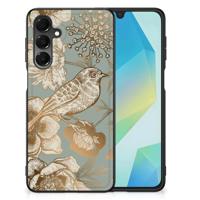 Bloemen Hoesje voor Samsung Galaxy A16 5G/4G Vintage Bird Flowers
