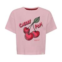 Kids ONLY zomer t-shirt S/S meisjes - loose fit - roze - Kogcharlotte
