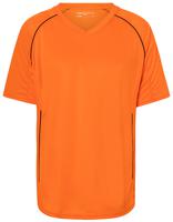 James & Nicholson JN386 Team Shirt - Orange/Black - L