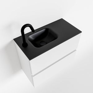 Toiletmeubel Mondiaz Ada | 60 cm | Meubelkleur Talc | Lex wastafel Urban Links | 1 kraangat