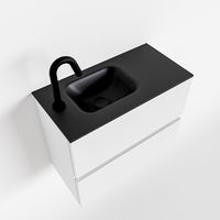 Toiletmeubel Mondiaz Ada | 60 cm | Meubelkleur Talc | Lex wastafel Urban Links | 1 kraangat