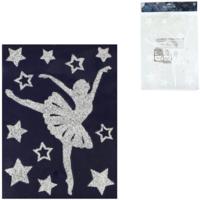 Raamsticker danseres 40 cm | 24 stuks