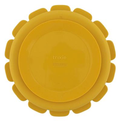 Trixie siliconen bord met vakjes en zuignap - mr. lion