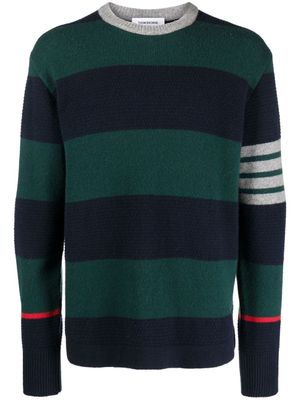 Thom Browne pull Rugby Jacquard - Vert