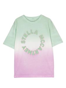 Stella McCartney Kids t-shirt à effet dégradé - Vert