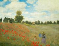 Kunstdruk Claude Monet Mohnfeld bei Argenteuil 90x70cm