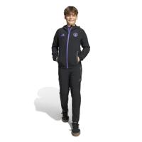 adidas Manchester United Vis Tech Trainingspak Full-Zip Kids Zwart Paars adidas Manchester United Vis Tech Trainingspak Full-Zip Kids Zwart Paars