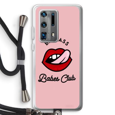 Badass Babes Club: Huawei P40 Pro Plus Transparant Hoesje met koord