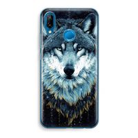 Darkness Wolf: Huawei P20 Lite Transparant Hoesje Darkness Wolf: Huawei P20 Lite Transparant Hoesje