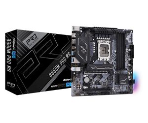 ASRock B660M Pro RS Moederbord Socket Intel 1700 Vormfactor Micro-ATX Moederbord chipset Intel® B660