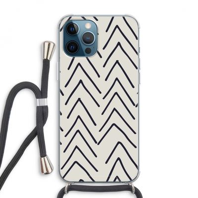 Marrakech Arrows: iPhone 12 Pro Max Transparant Hoesje met koord