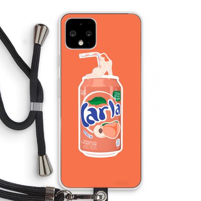 S(peach)less: Pixel 4 Transparant Hoesje met koord