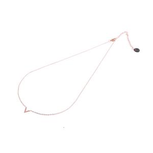 Go Dutch Label Ketting met V Rosé Goud