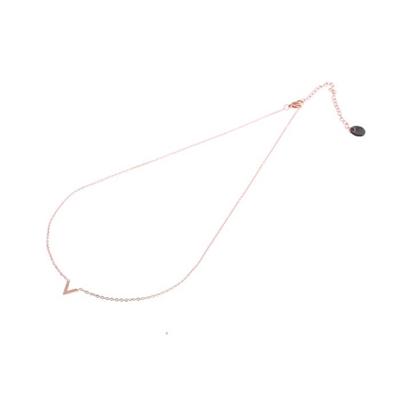 Go Dutch Label Ketting met V Rosé Goud