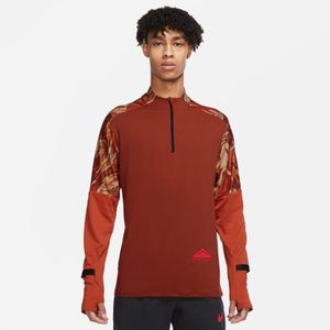 Nike Hardloopshirt Dri-FIT Trail Element - Oranje/Oranje/Rood