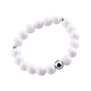 Natural Stone Bracelet White Jade/Elastiek Armbanden