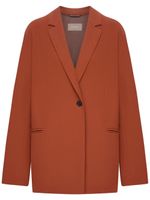 12 STOREEZ Blazer met enkele rij knopen - Oranje - thumbnail