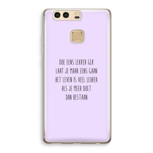 Gek: Huawei P9 Transparant Hoesje