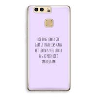 Gek: Huawei P9 Transparant Hoesje