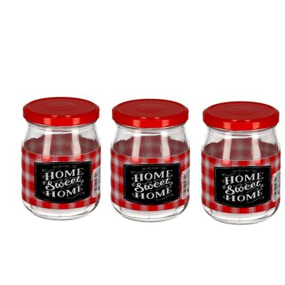 15x Transparante jampotten/voorraadpotten met schroefdop van glas 500 ml