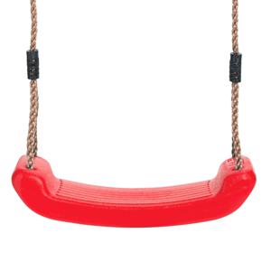 SwingKing Schommelzitje in hoogte Verstelbaar 43 x 17 cm Rood