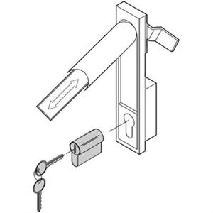 nVent SCHROFF 60127613 19 inch Deurcilinder voor patchkast Meerdere kleuren