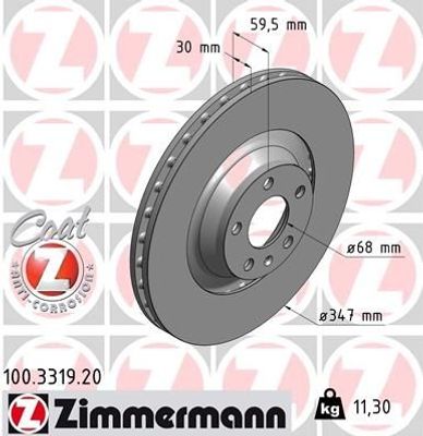 Remschijf Coat Z 100331920