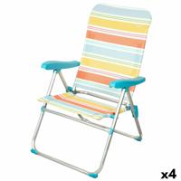 Strandstoel Aktive 48 x 95 x 65 cm (4 Stuks)