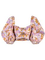 ZIMMERMANN haut Violet Twist crop