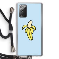 Banana: Samsung Galaxy Note 20 / Note 20 5G Transparant Hoesje met koord