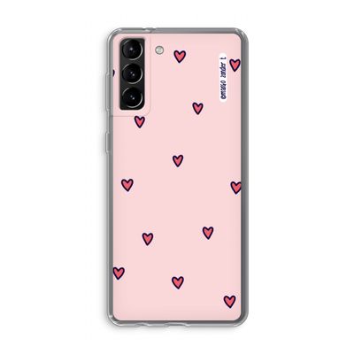 Hartjes: Samsung Galaxy S21 Plus Transparant Hoesje