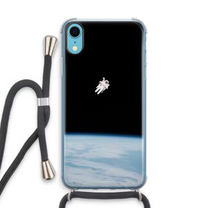 Alone in Space: iPhone XR Transparant Hoesje met koord