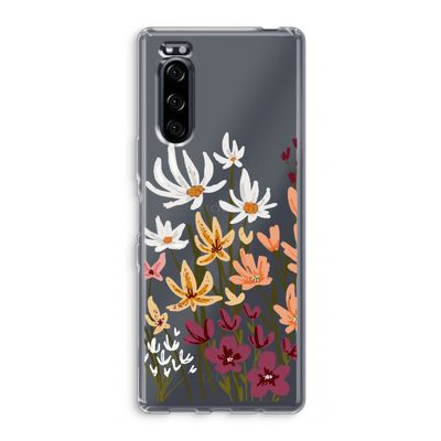 Painted wildflowers: Sony Xperia 5 Transparant Hoesje