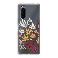 Painted wildflowers: Sony Xperia 5 Transparant Hoesje