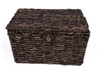 Bakkersmand bruin medium 40x26x25 met deksel