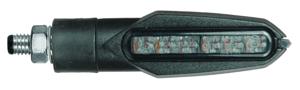 CHAFT Fiction, Knipperlichten voor de motorfiets, Zwart met fumé lens (per paar)