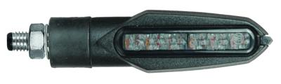 CHAFT Fiction, Knipperlichten voor de motorfiets, Zwart met fumé lens (per paar)